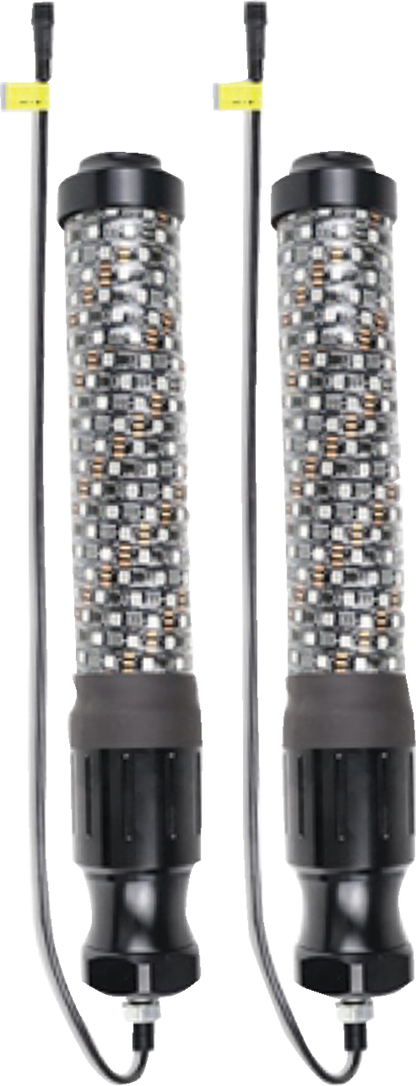 BRITE-LITES Super Chunk 1' Whip Light Pair - Model BL-WPCKIT1 with Bluetooth Music Sync and Multiple Colors