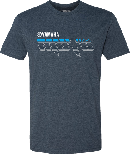 Yamaha Apparel Yamaha Racing Moto T-Shirt - Navy, 2XL - Comfortable Cotton-Poly Blend