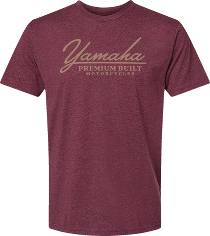 Yamaha Apparel Yamaha Racing Premium Built T-Shirt - Maroon - Medium (Part Number: LEM25S-M39-M)