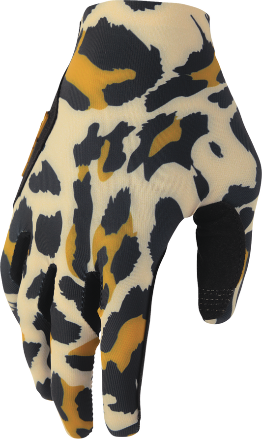 THOR Women's Sportmode Cheetah Gloves - Tan and Black, Small - Part Number 3331-0308