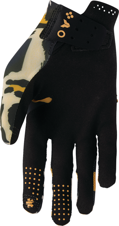 THOR Women's Sportmode Cheetah Gloves - Tan/Black, Medium (Part No. 3331-0309)