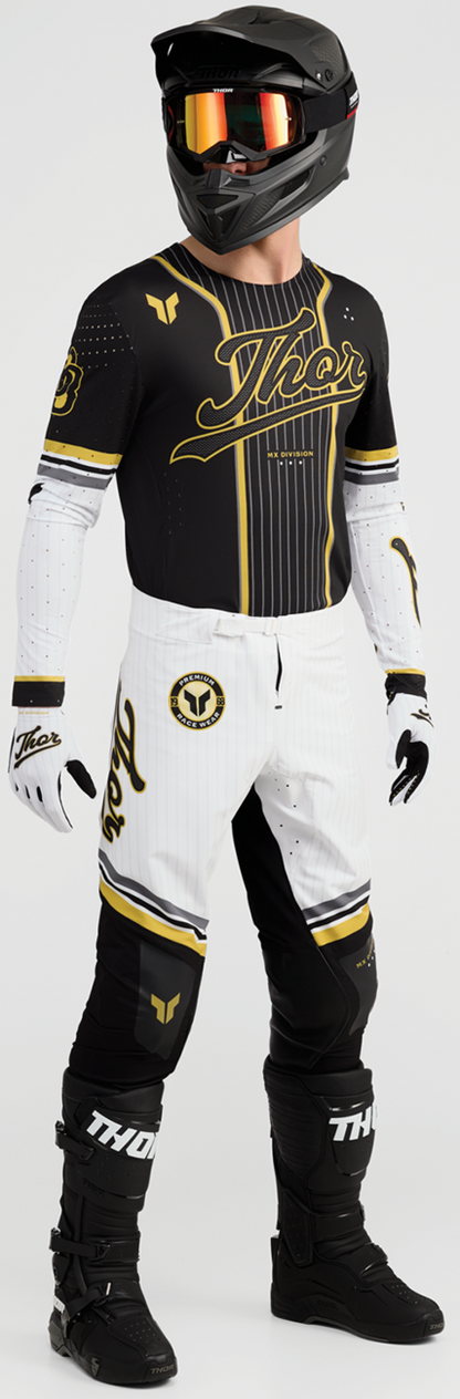 THOR Sportmode Baller Pants - Black/Gold US 36 | Durable Race-Optimized Motorcycle Pants