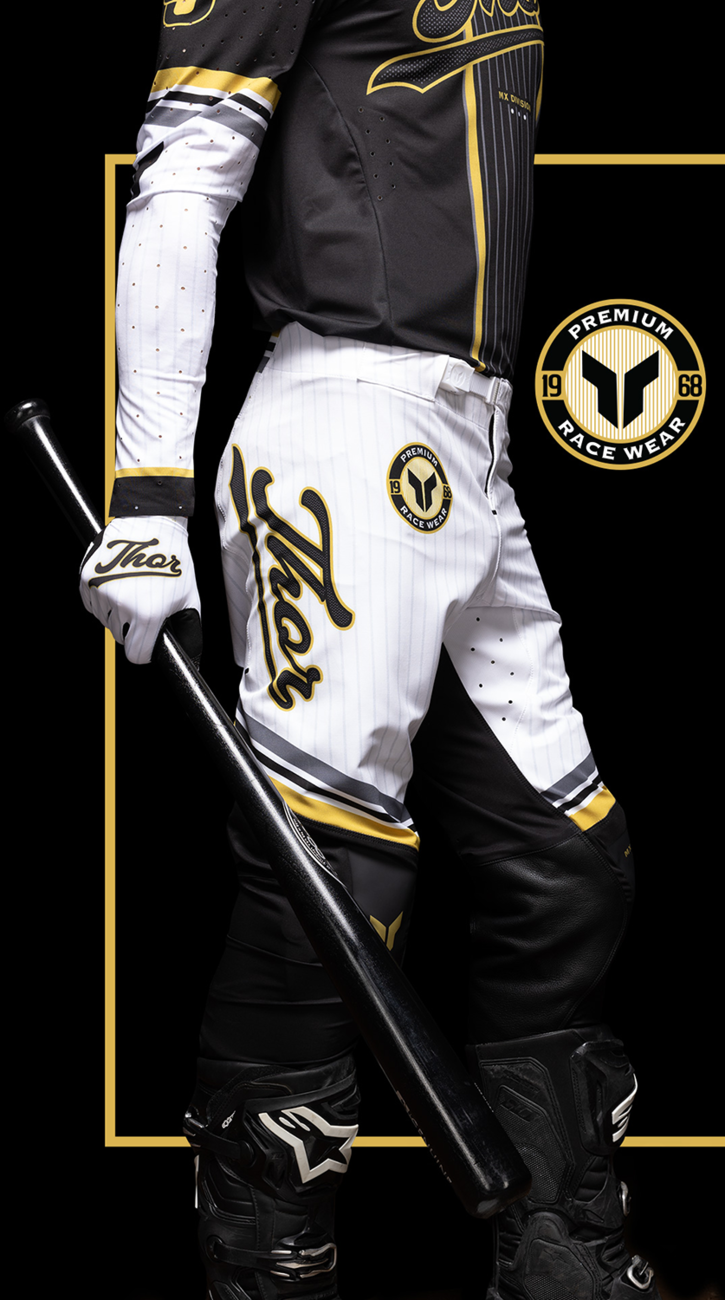 THOR Sportmode Baller Pants - Black/Gold US 36 | Durable Race-Optimized Motorcycle Pants