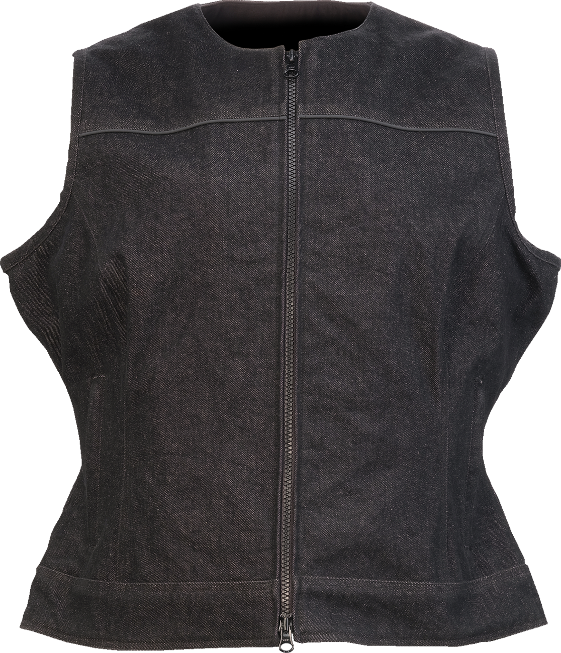 Z1R Women's Denim Vest - Black - Small (Part No. 2831-0107)