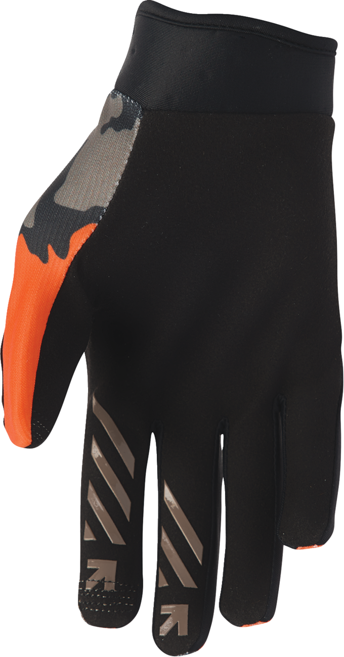 THOR Launchmode Hunter Gloves - Orange/Black, Large - Part Number 3330-8525