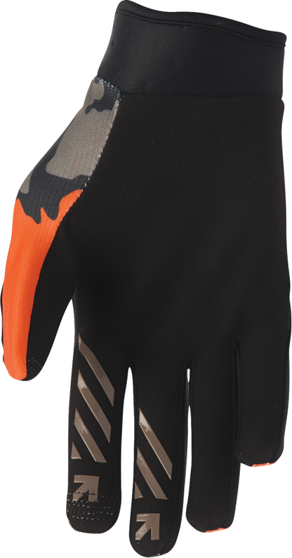 THOR Launchmode Hunter Gloves - Orange/Black, Large - Part Number 3330-8525