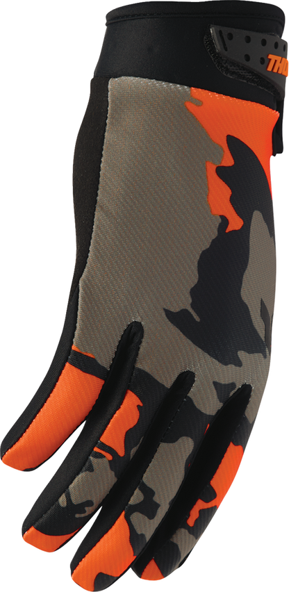 THOR Launchmode Hunter Gloves - Orange/Black, Large - Part Number 3330-8525