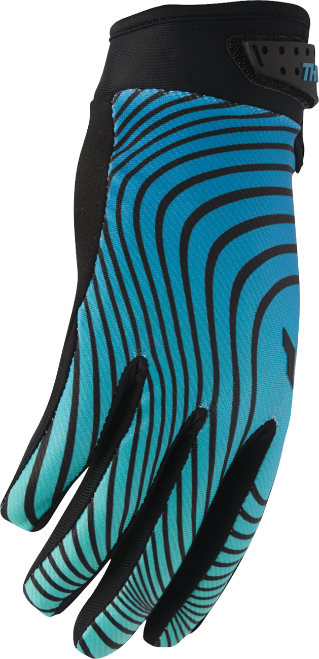 THOR Launchmode Identity Gloves - Teal/Black, Part Number 3330-8528