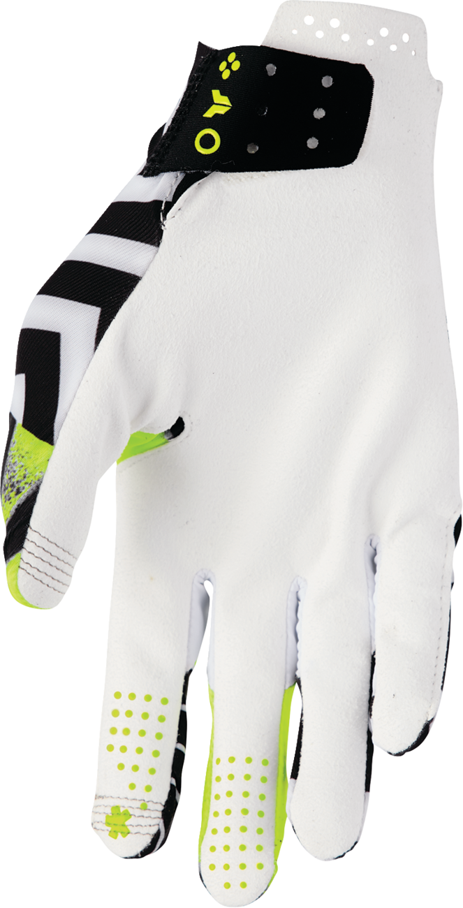THOR Sportmode Anarchy Gloves Black/White XS - Part Number 3330-8549