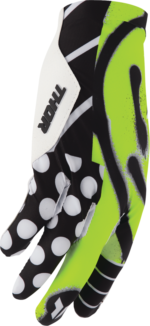 THOR Sportmode Anarchy Gloves Black/White XS - Part Number 3330-8549