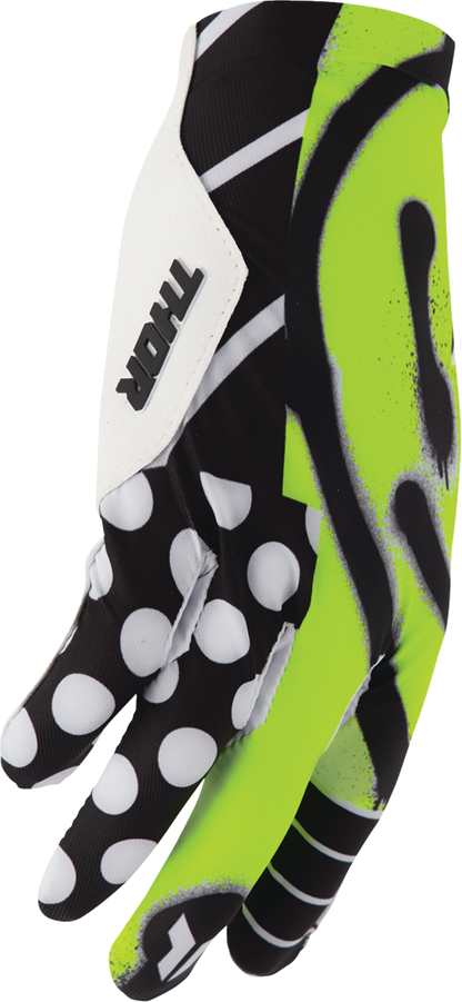 THOR Sportmode Anarchy Gloves Black/White XS - Part Number 3330-8549