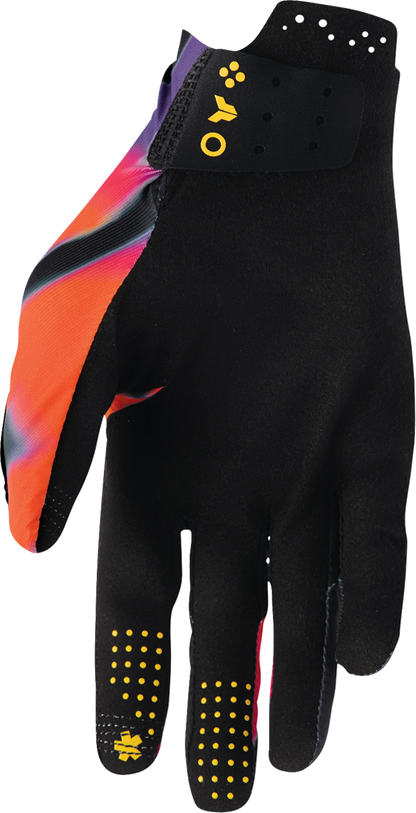 THOR Sportmode Inferno Gloves XS Orange/Purple - Part Number 3330-8555