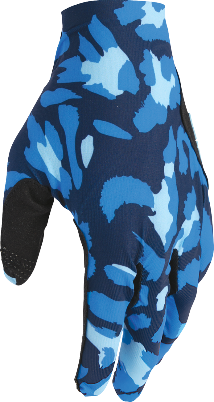THOR Sportmode Cheetah Gloves Midnight/Blue XL - Part Number 3330-8583