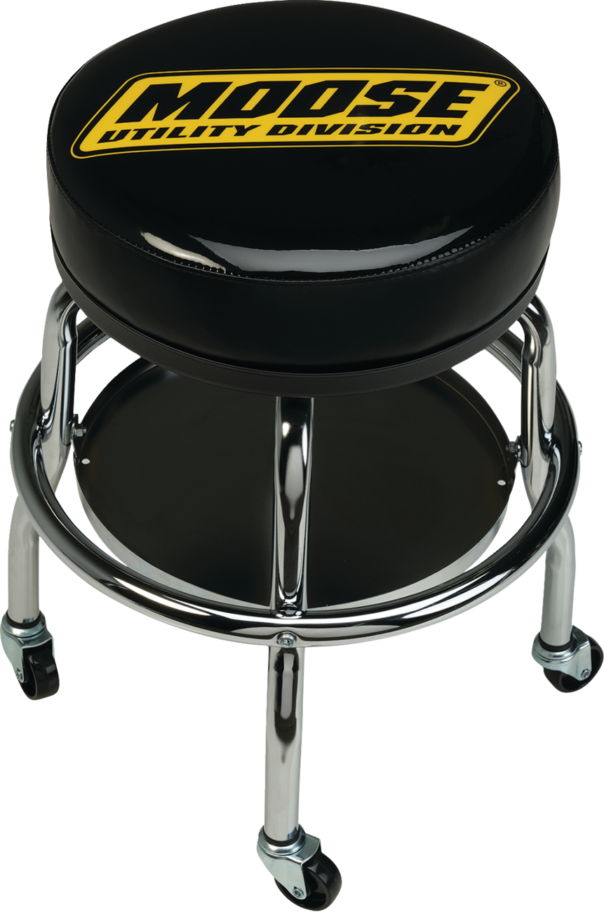 MOOSE OFFROAD Mechanic Bar Stool with Chrome-Plated Frame and Ball Bearing Swivel - Model X80-6030MUD