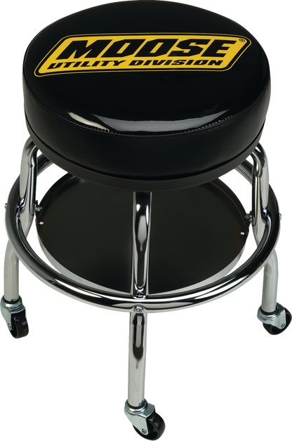 MOOSE OFFROAD Mechanic Bar Stool with Chrome-Plated Frame and Ball Bearing Swivel - Model X80-6030MUD