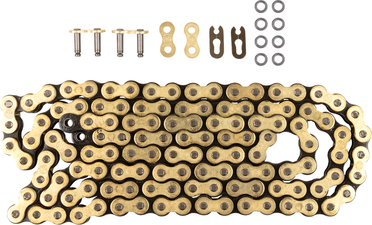 Moose Offroad 520 RXP Pro-MX Chain - 124 Links - Gold for 125-350cc Motocross