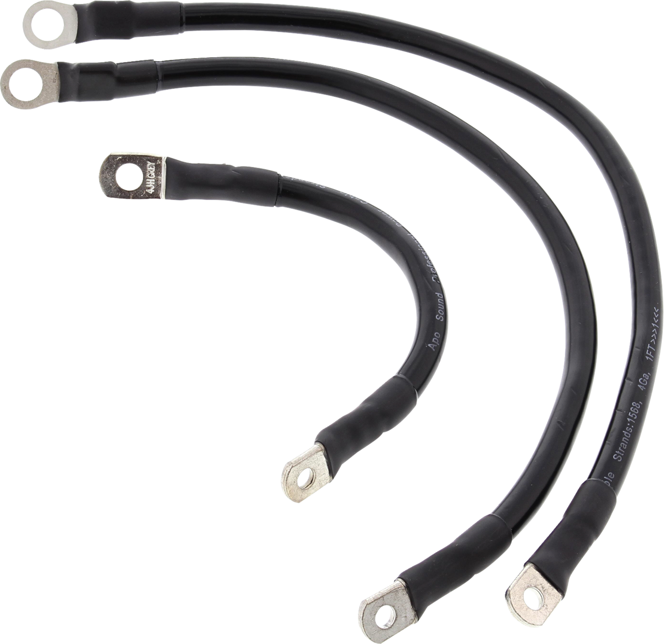 ALL BALLS Battery Cable Kit - Black 79-3001-1 for Improved Starter Performance
