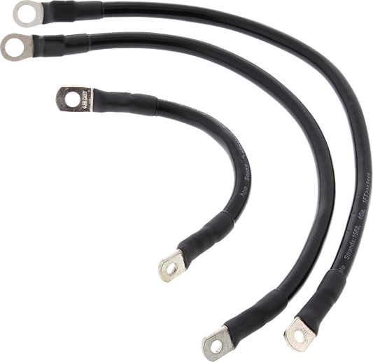 ALL BALLS Battery Cable Kit - Black 79-3001-1 for Improved Starter Performance