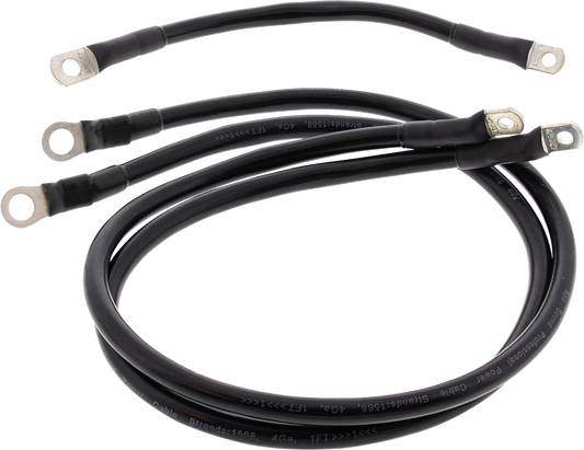 ALL BALLS Battery Cable Kit - Black 79-3007-1 for Improved Starter Performance
