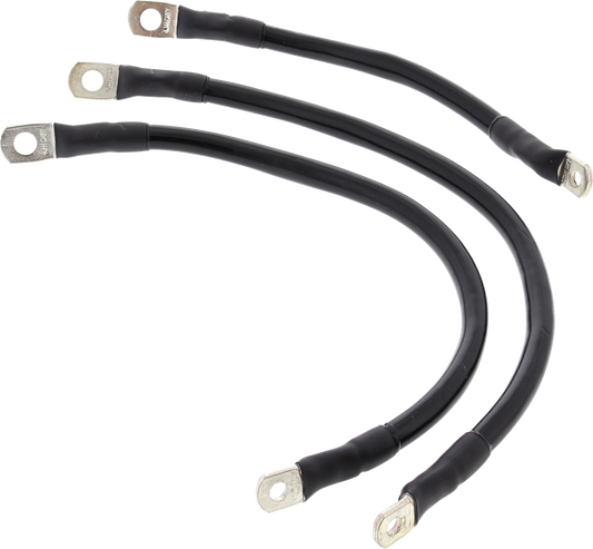 ALL BALLS Battery Cable Kit - Black 79-3009-1 for Improved Starter Performance