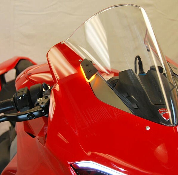 NEW RAGE MIRROR BLOCK OFF TURN SIGNALS DUC