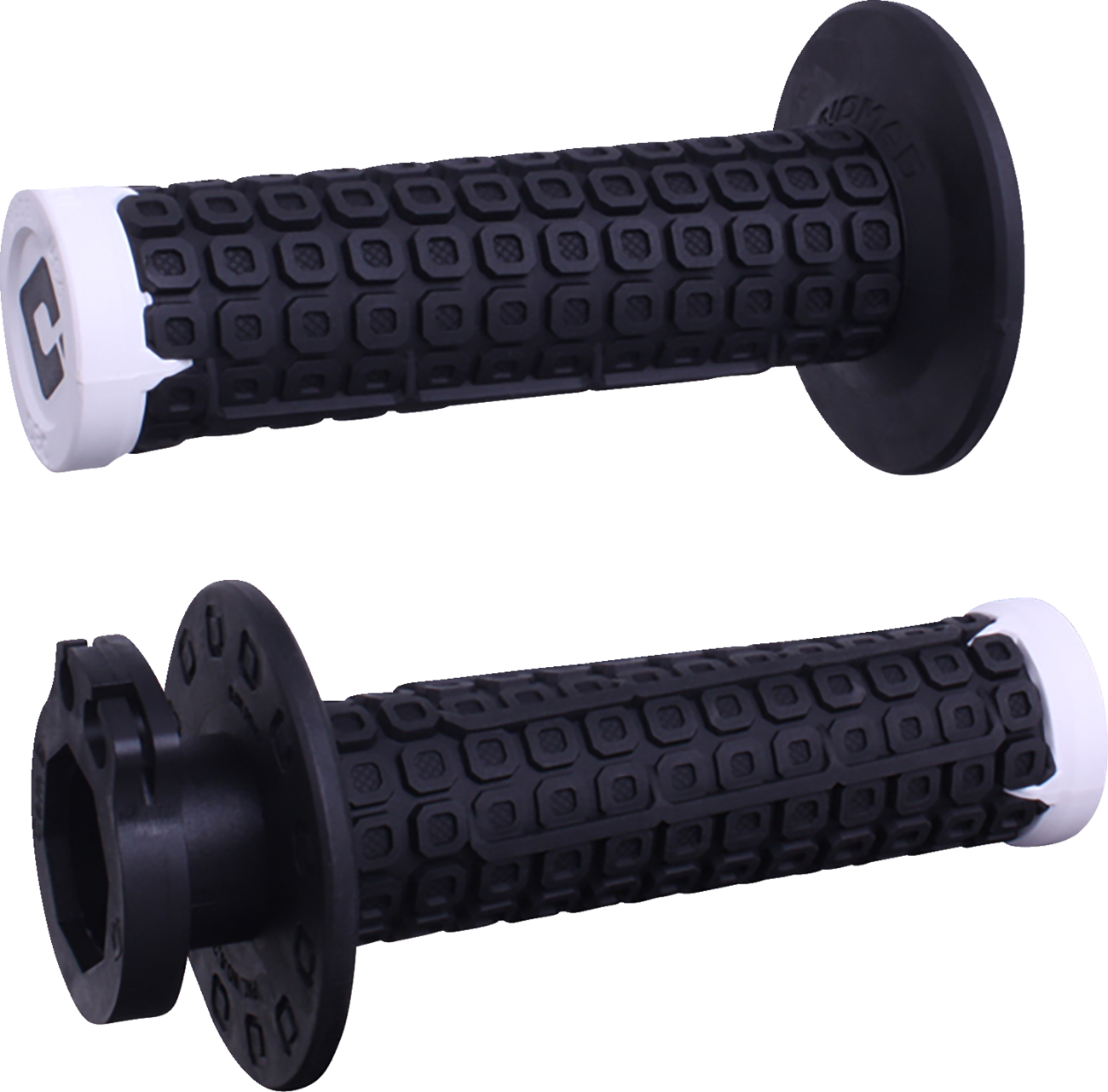 ODI Nomad Lock-On Grips Off-Road Black/White/Silver H36NDBW by ODI