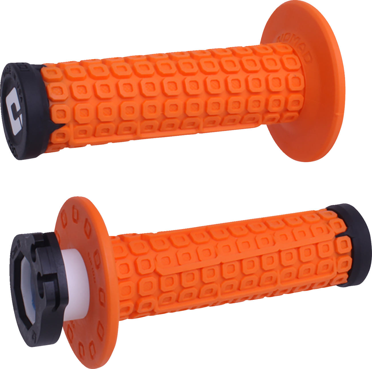 ODI Nomad Lock-On Grips Off-Road Orange/Black H36NDOB – Enhanced Vibration Dampening and Durability