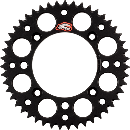 Renthal 518U-420-47GPBK Aluminum Rear Sprocket for KTM - Black, 47 Tooth