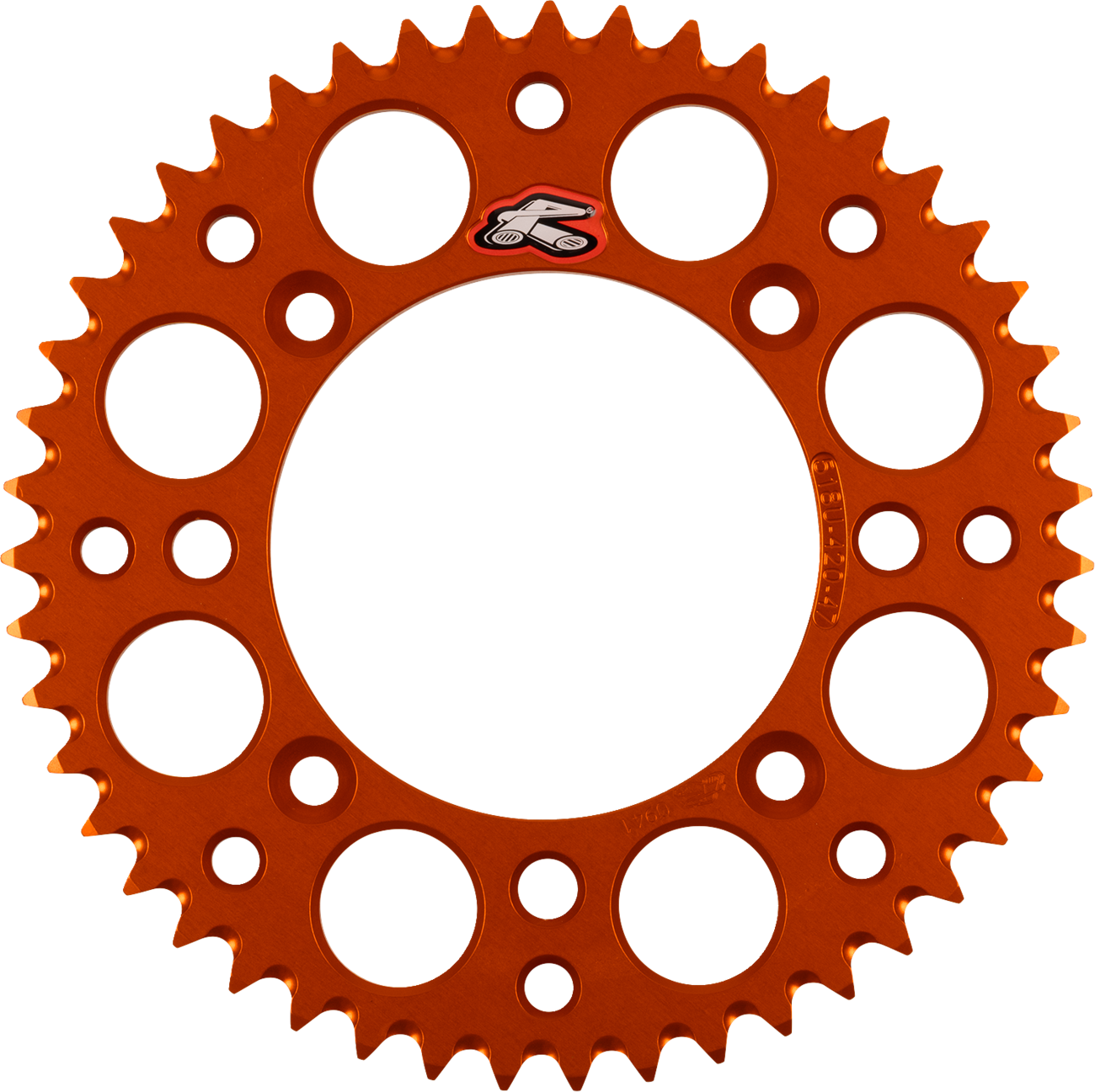 Renthal 518U-420-47GPOR Ultralight Rear Sprocket for KTM - 47 Tooth Aluminum Orange