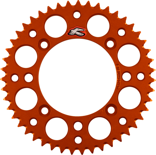 Renthal 518U-420-47GPOR Ultralight Rear Sprocket for KTM - 47 Tooth Aluminum Orange
