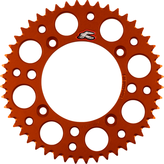 Renthal 518U-420-48GPOR Aluminum Rear Sprocket – 48 Tooth – Orange for KTM