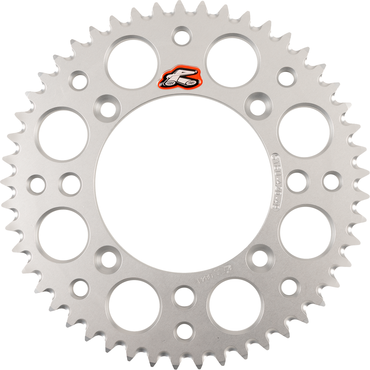 Renthal 518U-420-49GPSI Aluminum Rear Sprocket for KTM - 49 Tooth, Silver