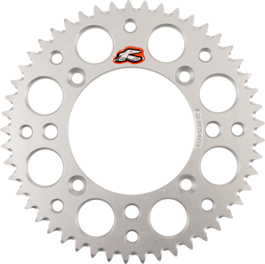 Renthal 518U-420-49GPSI Aluminum Rear Sprocket for KTM - 49 Tooth, Silver