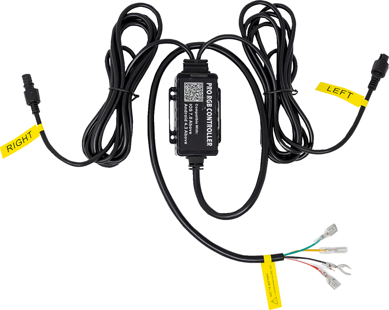 MOOSE OFFROAD 45-800-PU Wire Harness for Chasing RGB LED Whips - 3-Pin Heavy-Duty Waterproof Connection