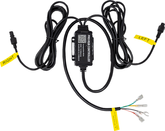 MOOSE OFFROAD 45-800-PU Wire Harness for Chasing RGB LED Whips - 3-Pin Heavy-Duty Waterproof Connection