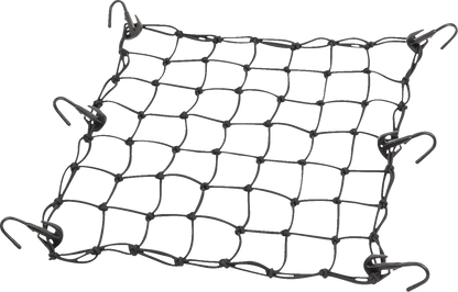 Moose Offroad 50152-NM Adjustable Cargo Net - 15 x 15 Inches with Steel-Kore Hooks for Motorcycles, ATVs, and UTVs