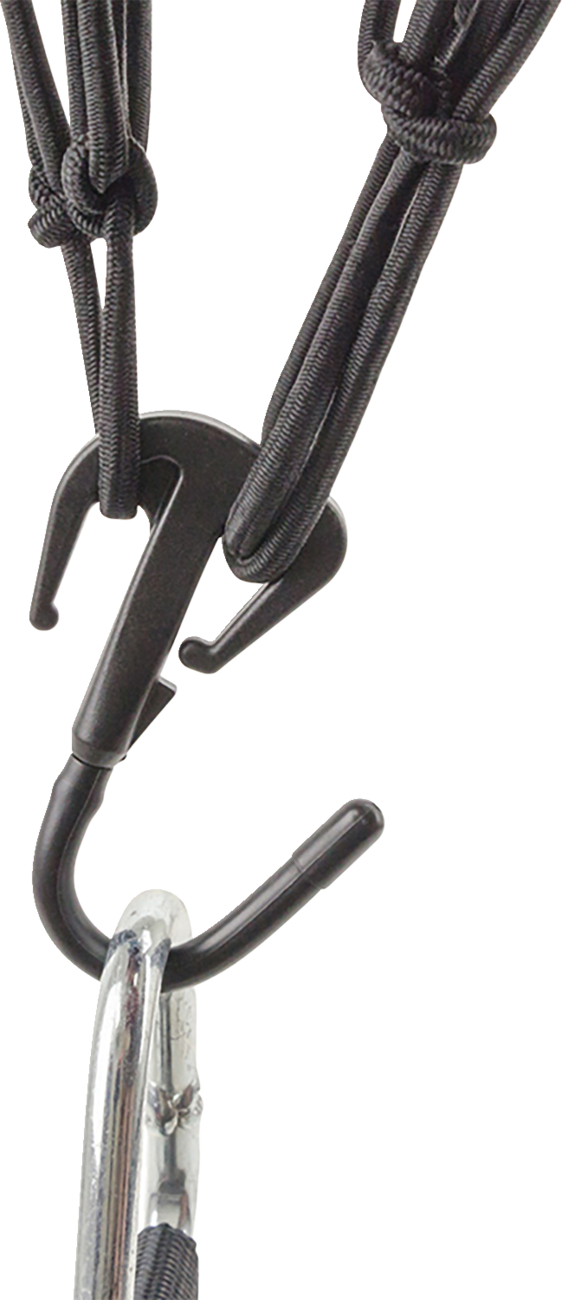 Moose Offroad 50152-NM Adjustable Cargo Net - 15 x 15 Inches with Steel-Kore Hooks for Motorcycles, ATVs, and UTVs