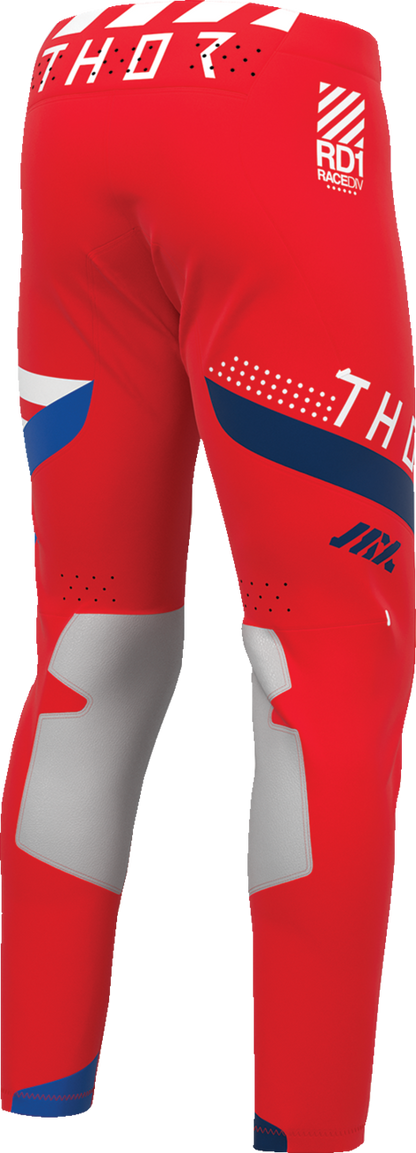 THOR Sportmode Synth Pants - Red, US 38 | Durable Race-Ready Motorcycle Pants Part 2901-12233