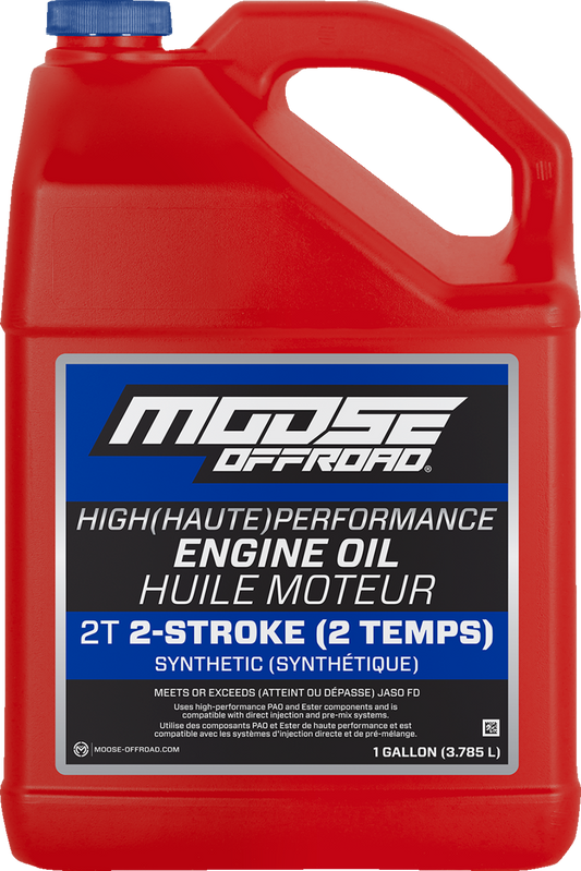 Moose Offroad 2-Stroke Synthetic Engine Oil - 1 Gallon (Part #219384)
