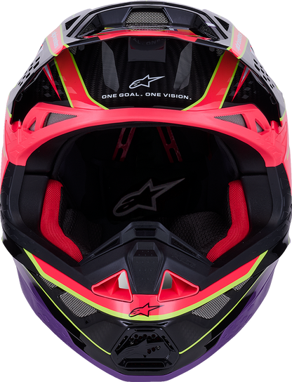 Alpinestars Supertech M10 Helmet with MIPS® - Era Gloss Pink/Violet/Yellow Fluo - XL