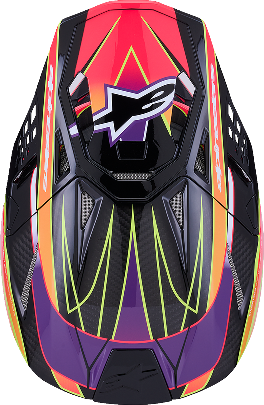 Alpinestars Supertech M10 Helmet with MIPS® - Era Gloss Pink/Violet/Yellow Fluo - XL