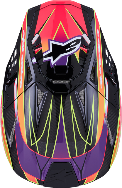 Alpinestars Supertech M10 Helmet with MIPS® - Era Gloss Pink/Violet/Yellow Fluo - XL