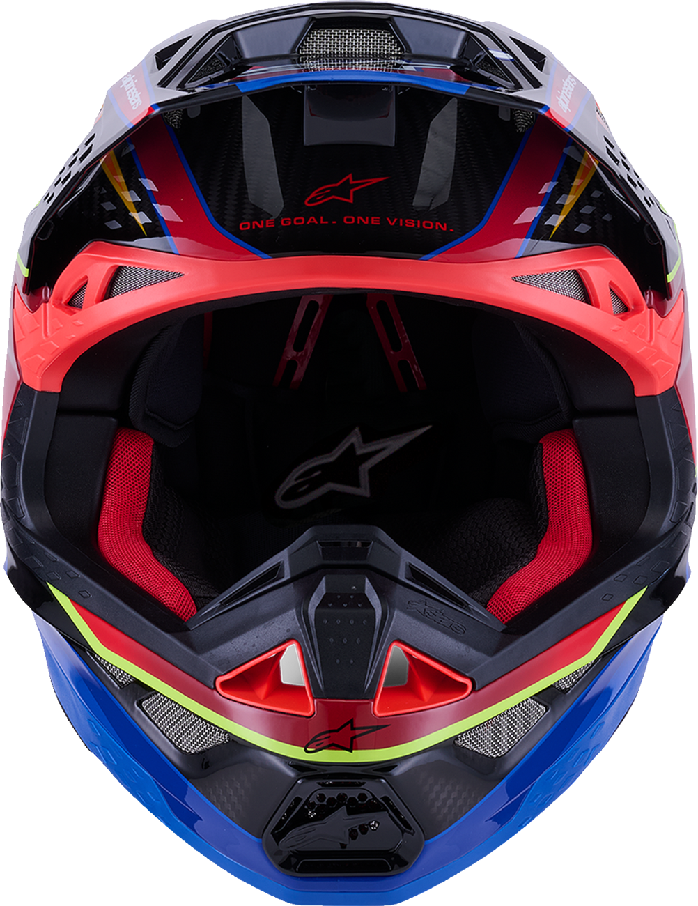 Alpinestars Supertech M10 Helmet with MIPS® - Era Gloss Blue/Red/Yellow Fluo - 2XL