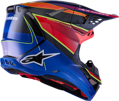 Alpinestars Supertech M10 Helmet with MIPS® - Era Gloss Blue/Red/Yellow Fluo - 2XL
