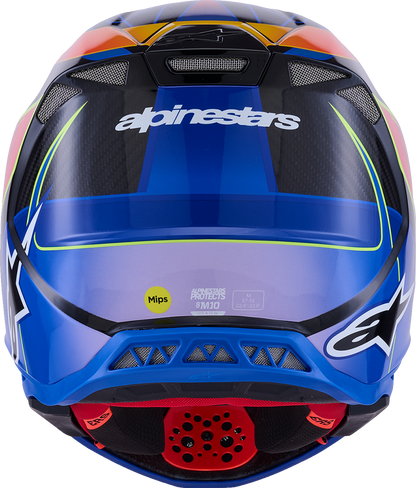 Alpinestars Supertech M10 Helmet with MIPS® - Era Gloss Blue/Red/Yellow Fluo - 2XL