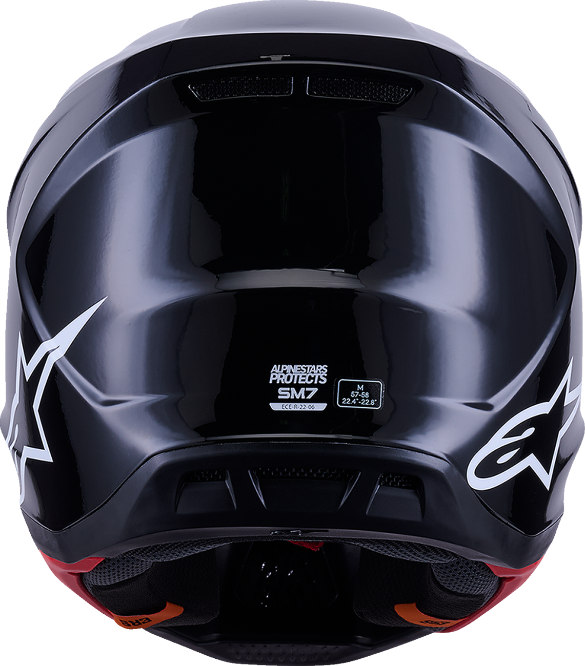 Alpinestars SM7 Helmet - Solid Gloss Black - XL (Part Number 8301426-1180-XL)