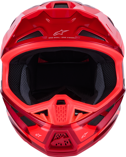 Alpinestars SM7 Core Helmet - Gloss Red, Extra Small (XS) - Superior Impact Protection and Ventilation