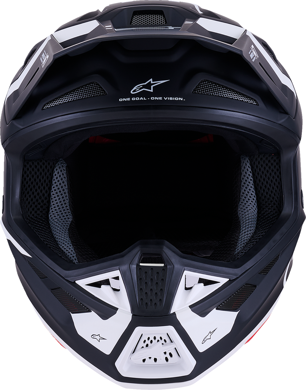 Alpinestars SM7 Helmet - Dasher Matte Black/White Medium (Part #8302226-1121-M)