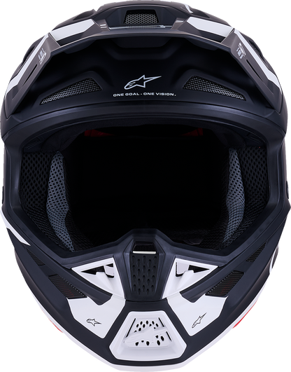Alpinestars SM7 Helmet - Dasher Matte Black/White Medium (Part #8302226-1121-M)