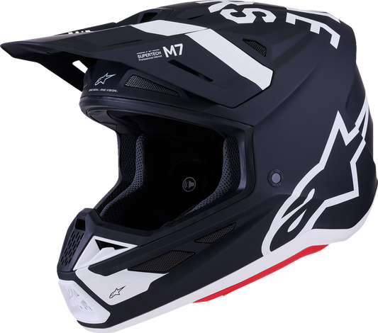 Alpinestars SM7 Dasher Helmet - Matte Black/White - Large